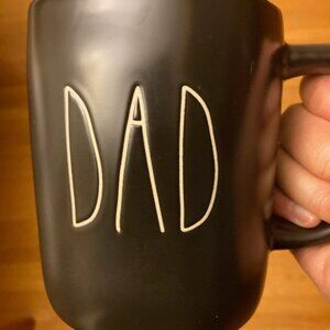 Rae Dunn DAD Mug Black